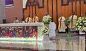 Bishop Francis Serrao SJ led the Maundy Thursday celebrations at Sacred Heart Cathedral, Shivamogga